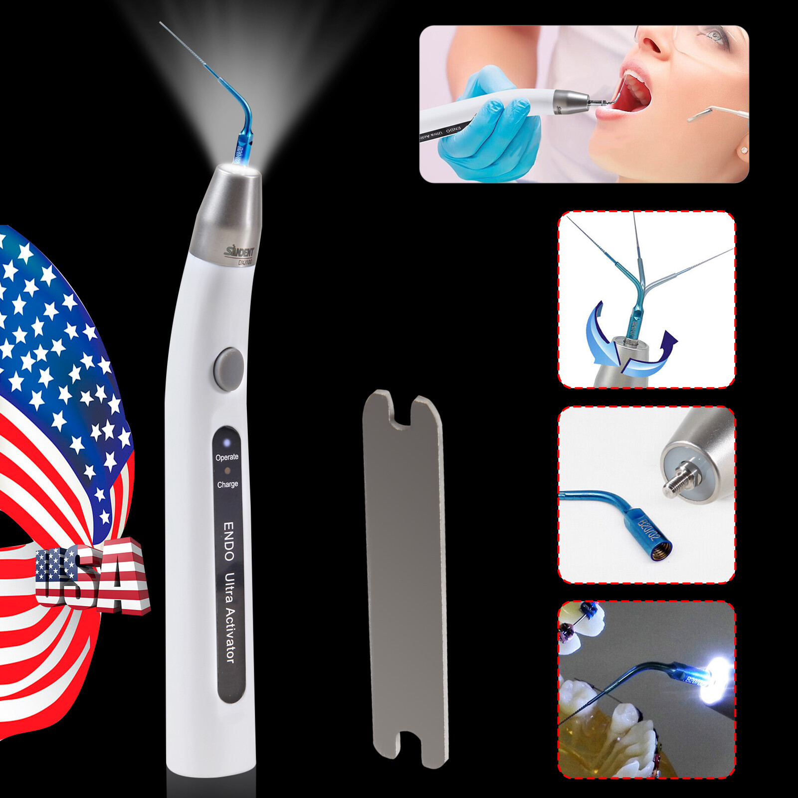 Dental Endo Ultra Activator Ultrasonic Irrigator Root Canal Scaling Handpiece