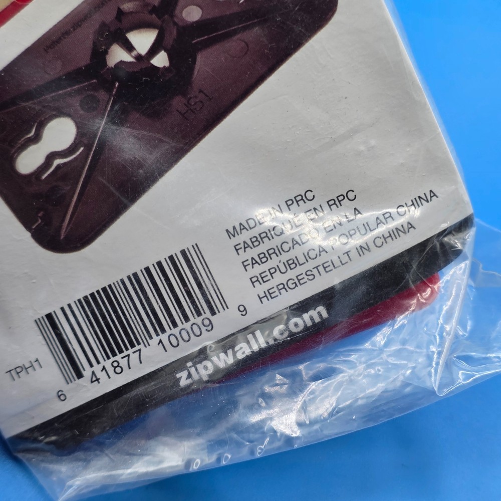 ZipWall Head, Non-Skid Plate, TPH1,Black, Red