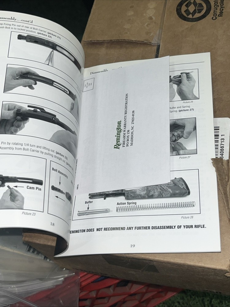REMINGTON R-15 VTR Modular Repeating RIFLE OWNER'S/USER'S MANUAL