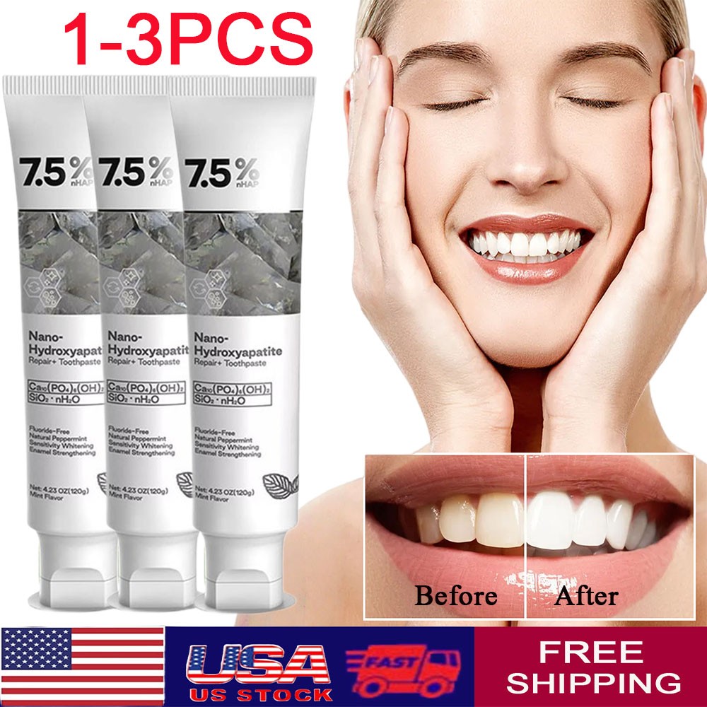 7.5% Hap Nano-Hydroxyapatite Toothpaste Remove Deep Clean For Sensitive Teeth