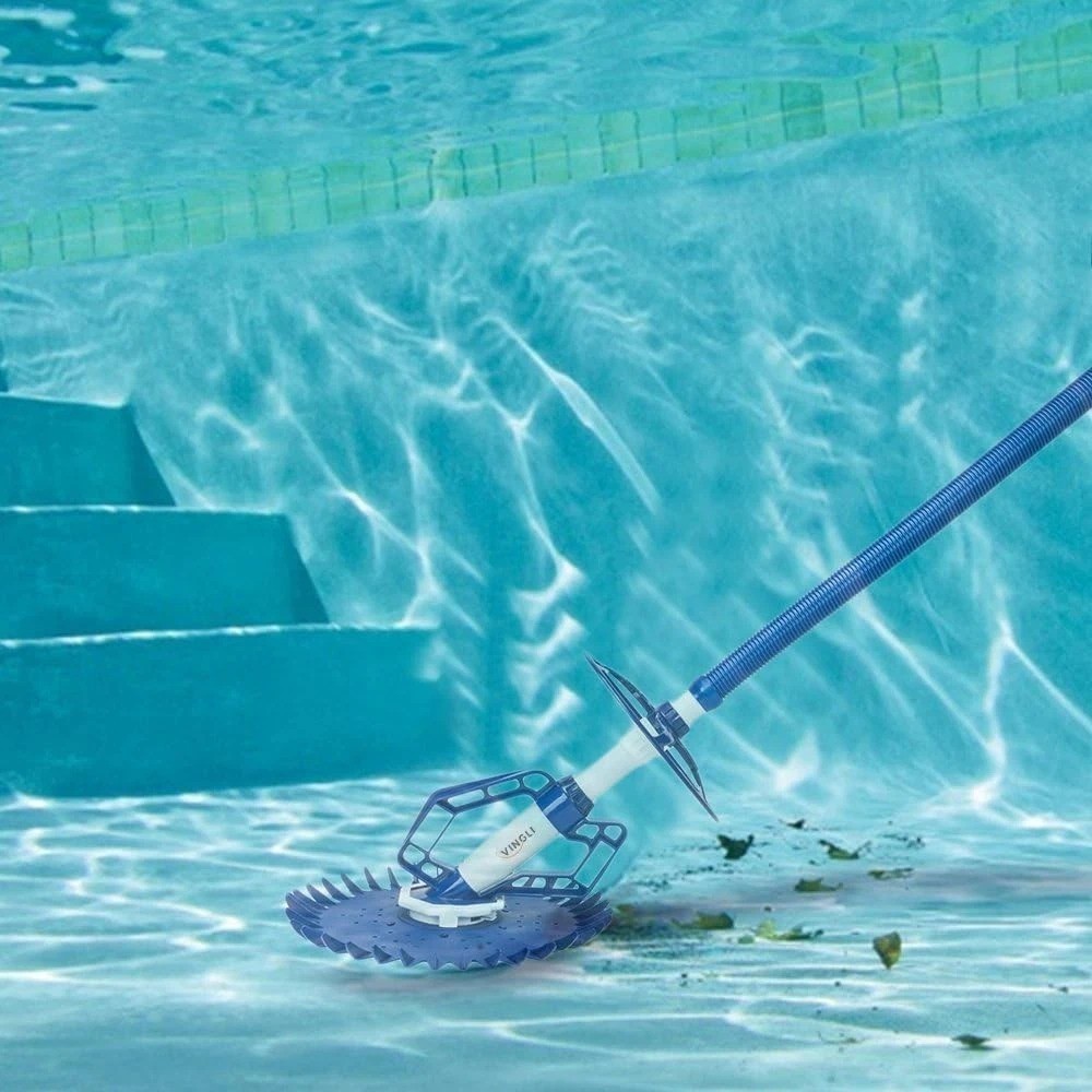 Suction-Powered Pool Cleaner with 10FT Hoses & Adjustable Suction - 2024 Model