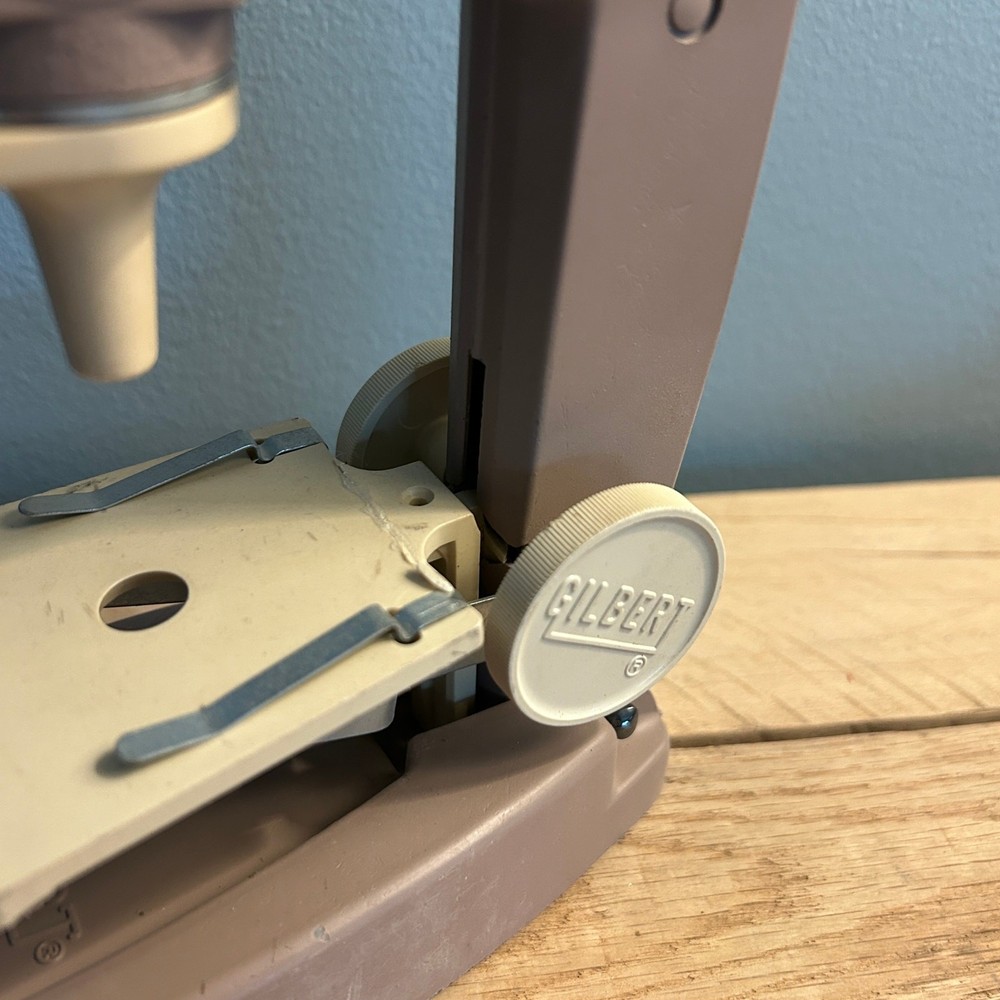 Vintage Gilbert Microscope & Lab Set, 1950s Metal Scope, Untested