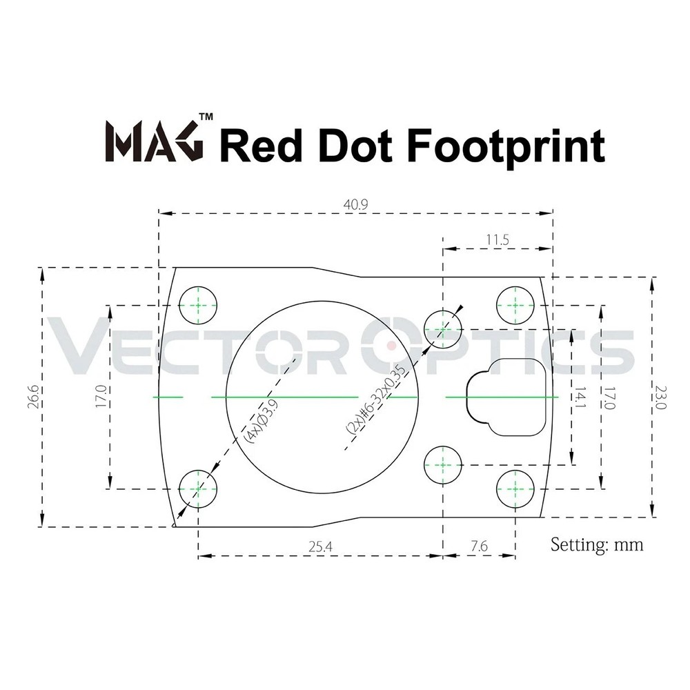 VECTOR OPTICS MICRO RED DOT OPTIC FOR GLOCK 43X MOS 48 MOS MULTI RETICLE & SHAKE