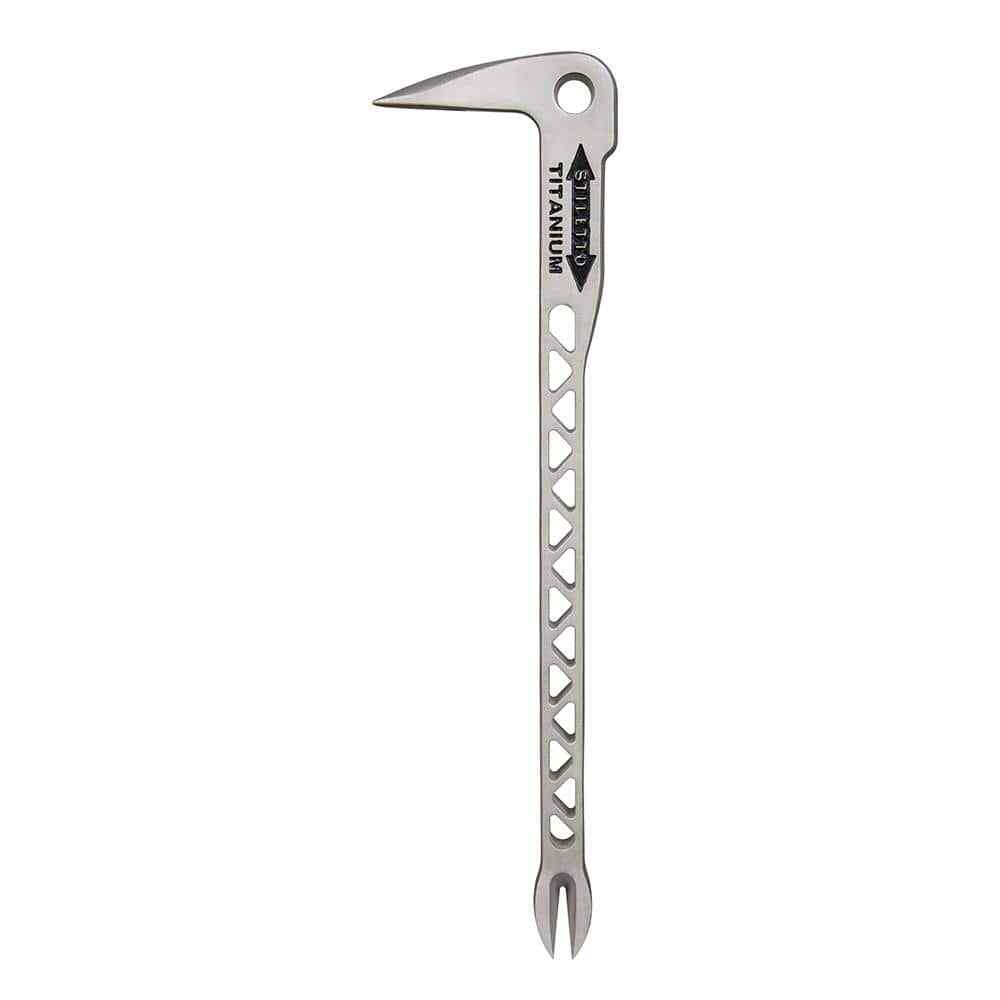 12 in Titanium Clawbar Nail Puller with Dimpler for pulling common nails easily
