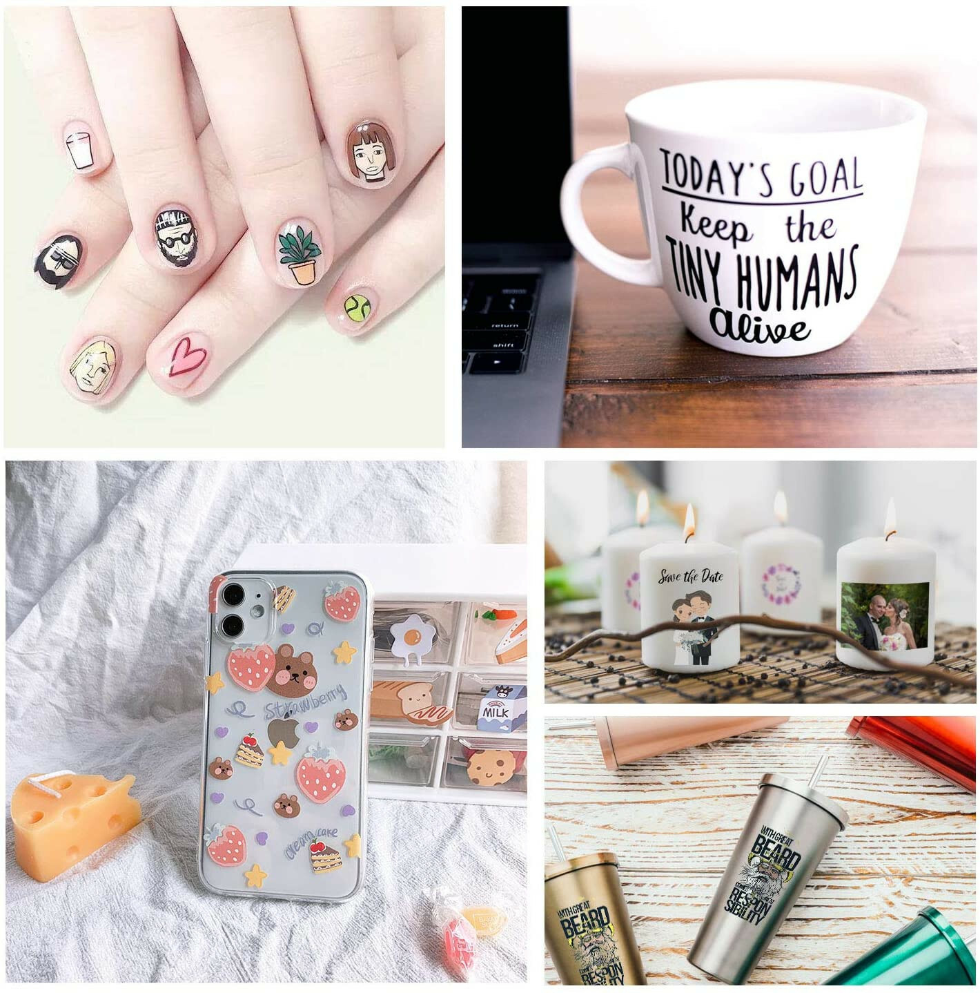 Koala Waterslide Decal Paper Inkjet CLEAR 20 Sheets 8.5x11 Water Slide Transfer