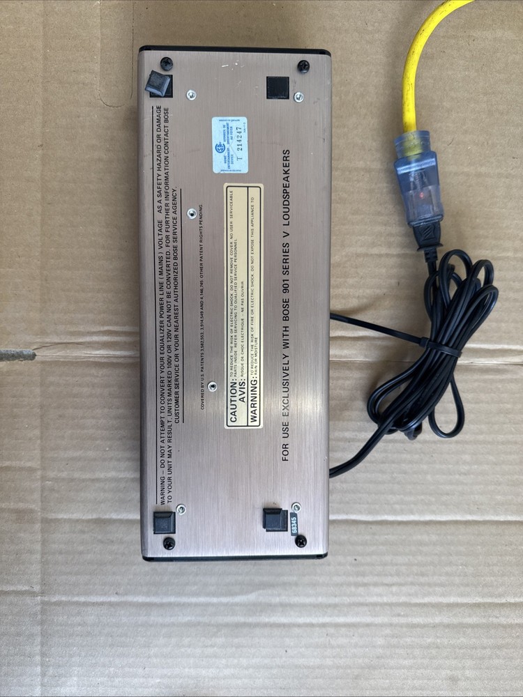 Untested!! Bose 901 Series V Active Equalizer EQ 120V Champagne