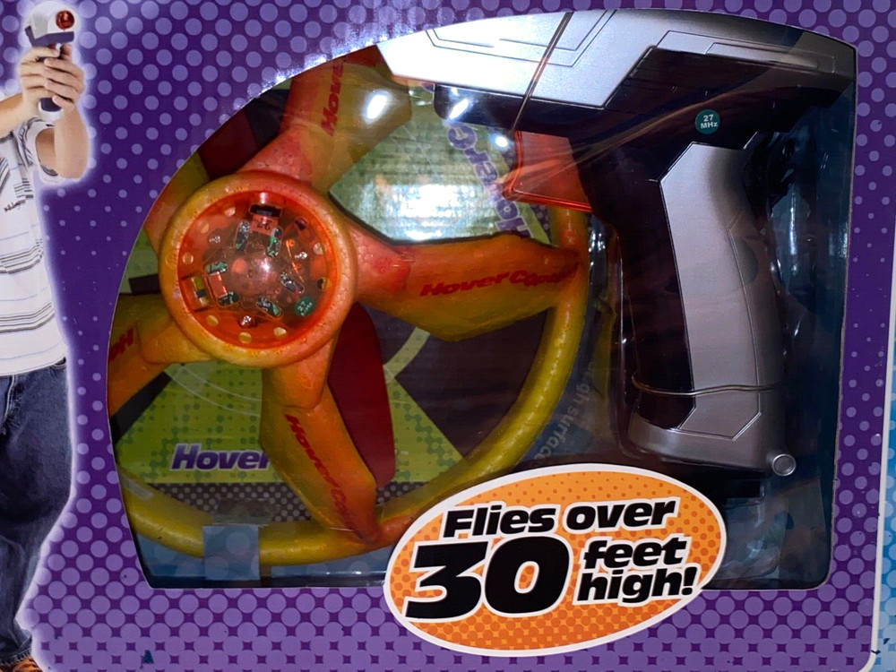 Hover Copter RC Flying Saucer, 49 MHz, Lights, Controller, NEW