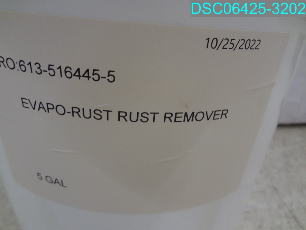 613-516445-5 5 GALLON EVAPO-RUST RUST REMOVER