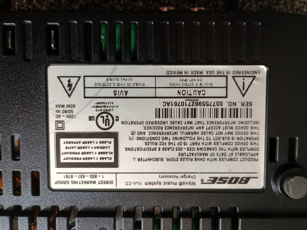 Bose Wave Music System Multi CD Changer Accessory 3 Disc Player Tested