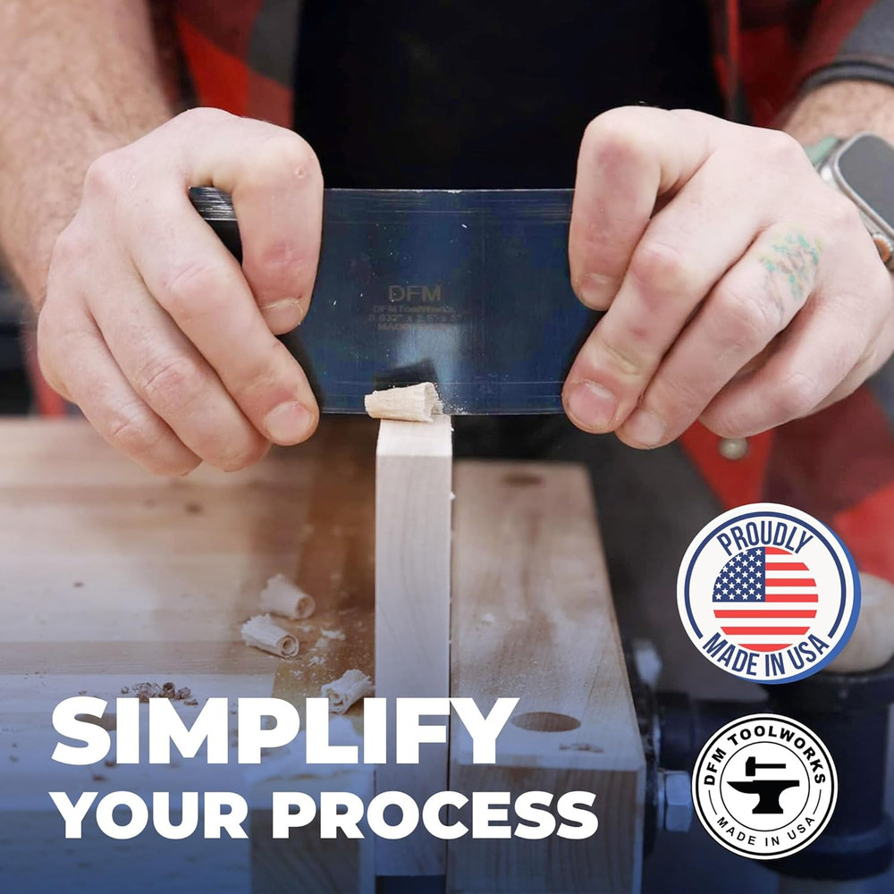 Rectangle Card Scraper - Precision Cabinet Multi-Use Scraper for Woodworking, Wo