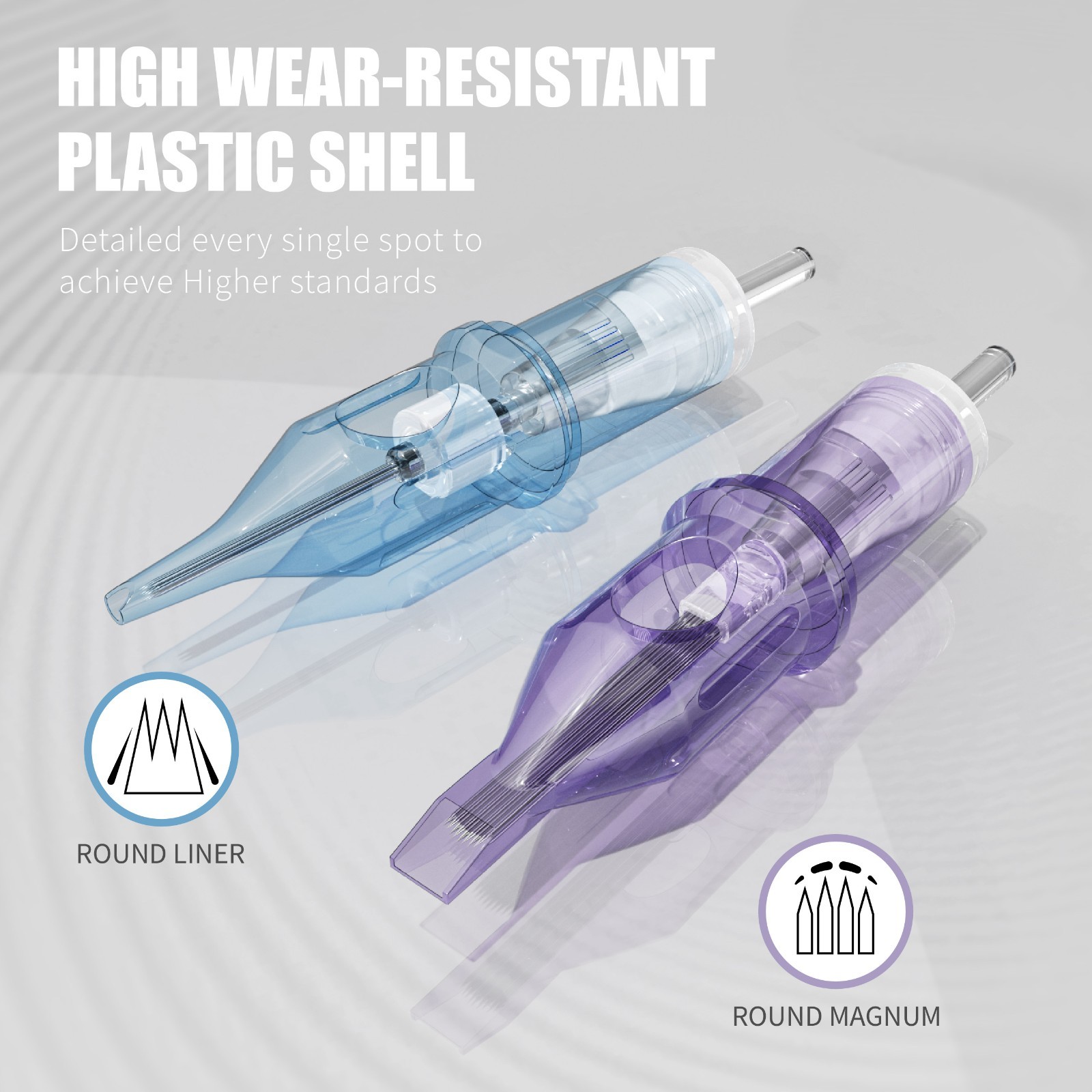 20-50Pcs Mixed Professional Sterile Tattoo Needle Cartridges Size RL RM RS M1