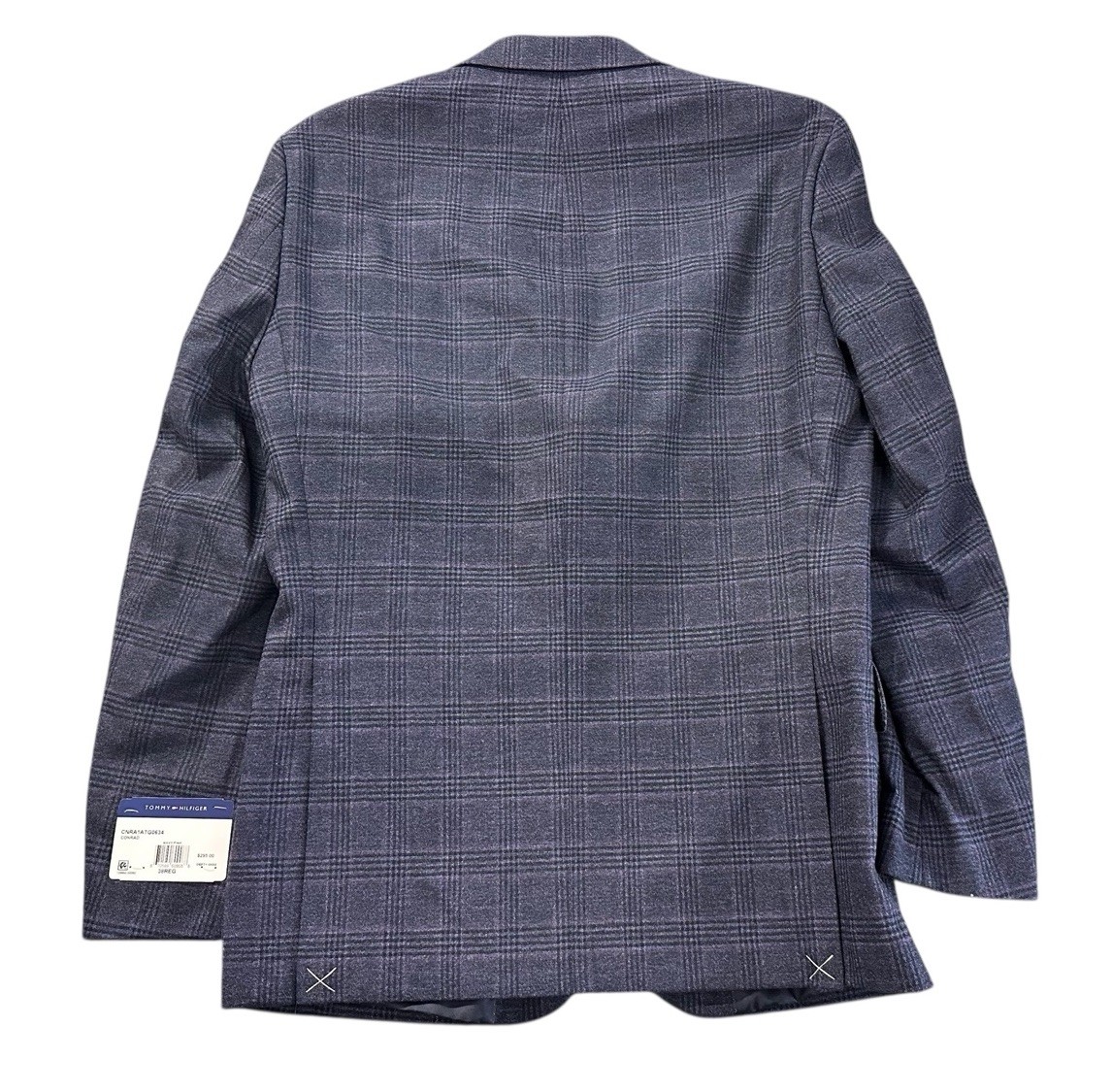 NEW Tommy Hilfiger Mens Conrad Modern Fit Plaid Sport Coat Blue Size 38S NWT