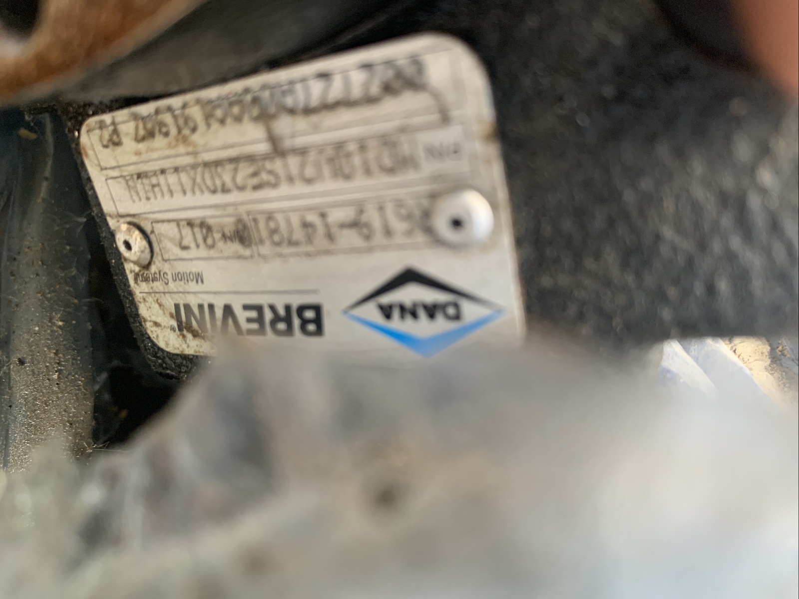 Ditch Witch hydraulic pump Dana Brevini R619-14781 MD10V21SE23DX11HIN