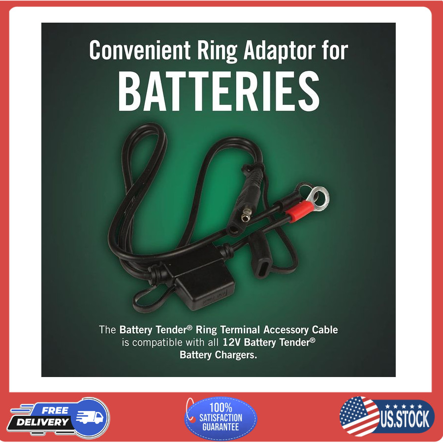 Battery Tender Ring Terminal Harness 18in SAE Quick Disconnect Cable