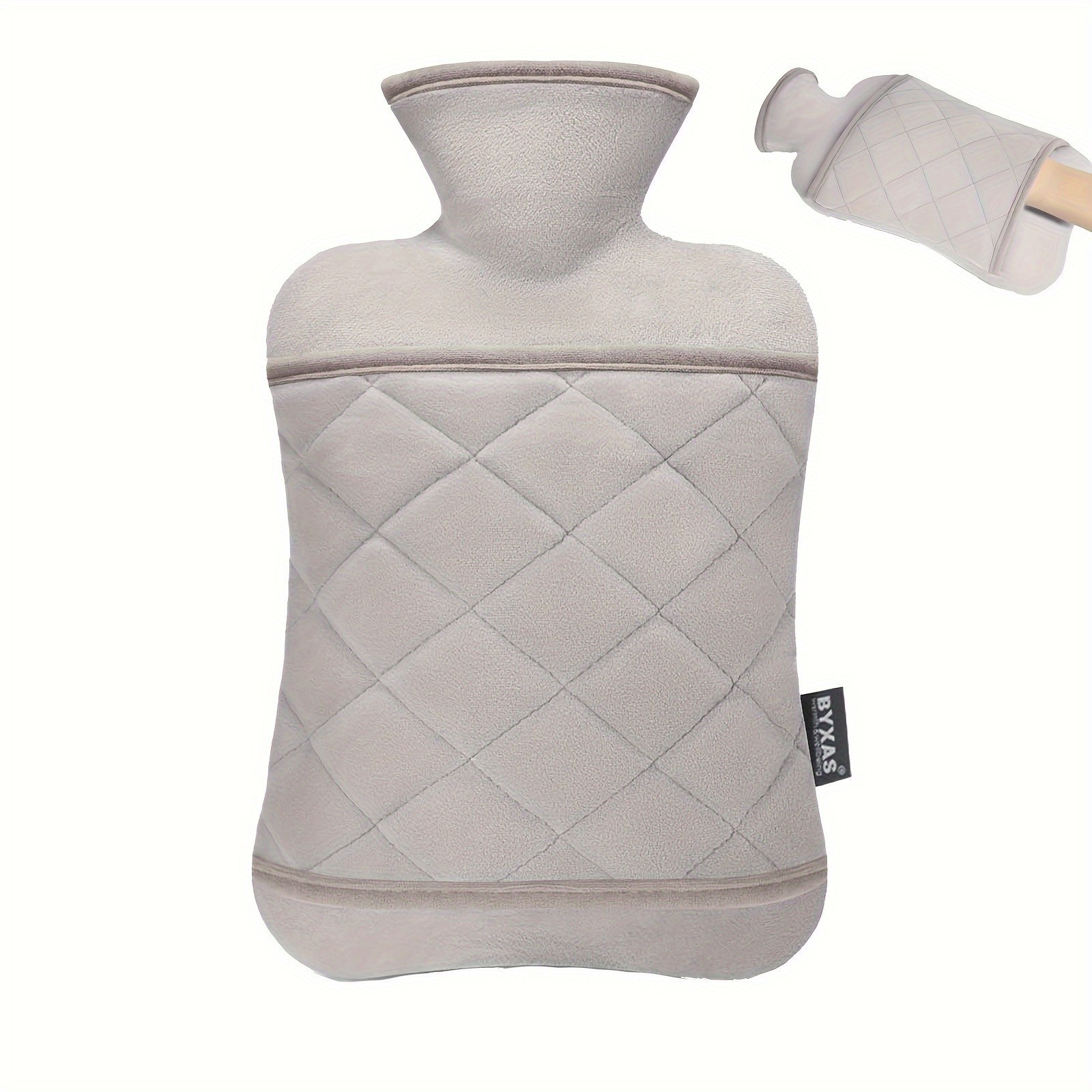 Extra Thick Durable Hot Water Bottle with Plush Cover - For Warmth & Pain Relief