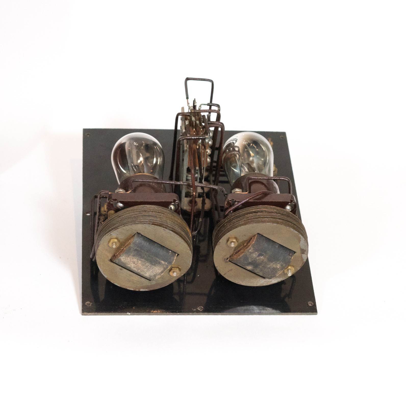 1922 Clapp Eastham HZ 2-Stage Radio Amplifier w/Brass Base Tipped Tubes * Works