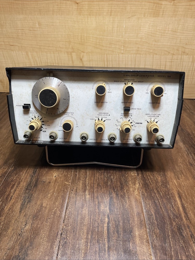 Wavetek Model 184, 5 MHz Sweep Generator -w/manual. Untested.