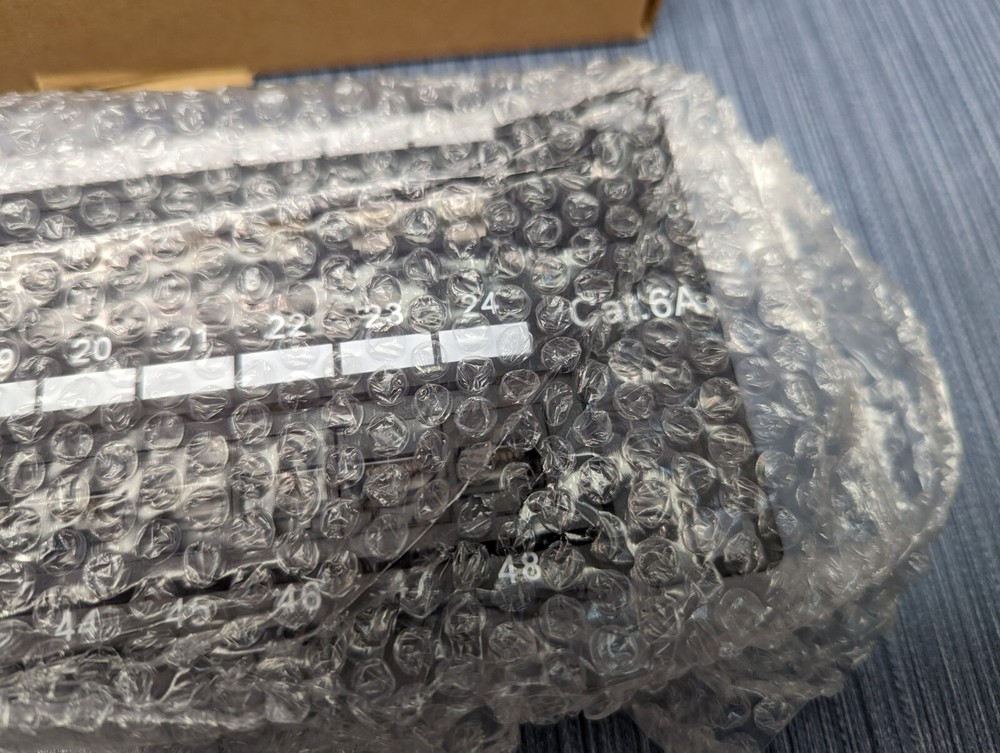 2U Networking Rackmount 48 port Cat6a Patch Panel, 110 Type 2U Bracket Included