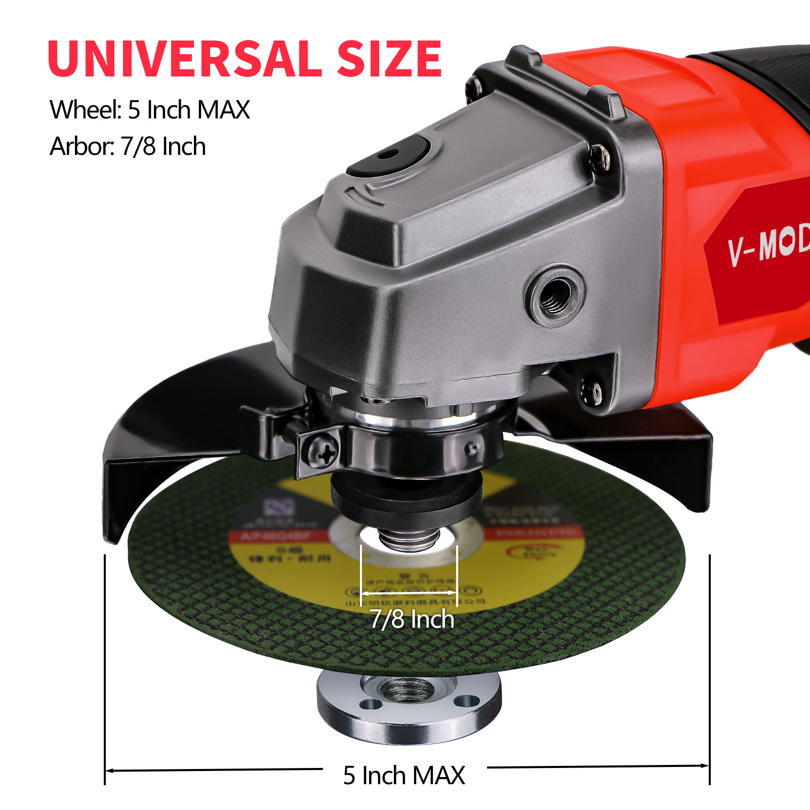 Cordless 4-1/2" to 5" Angle Grinder for Milwaukee M18 Battery Brushless 11000RPM