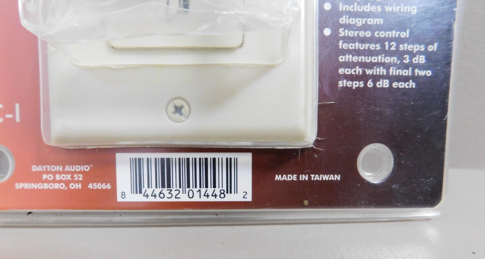 Dayton Audio 100 Watt Stereo Volume Control Ivory Wall Mount RVC-I New NIP
