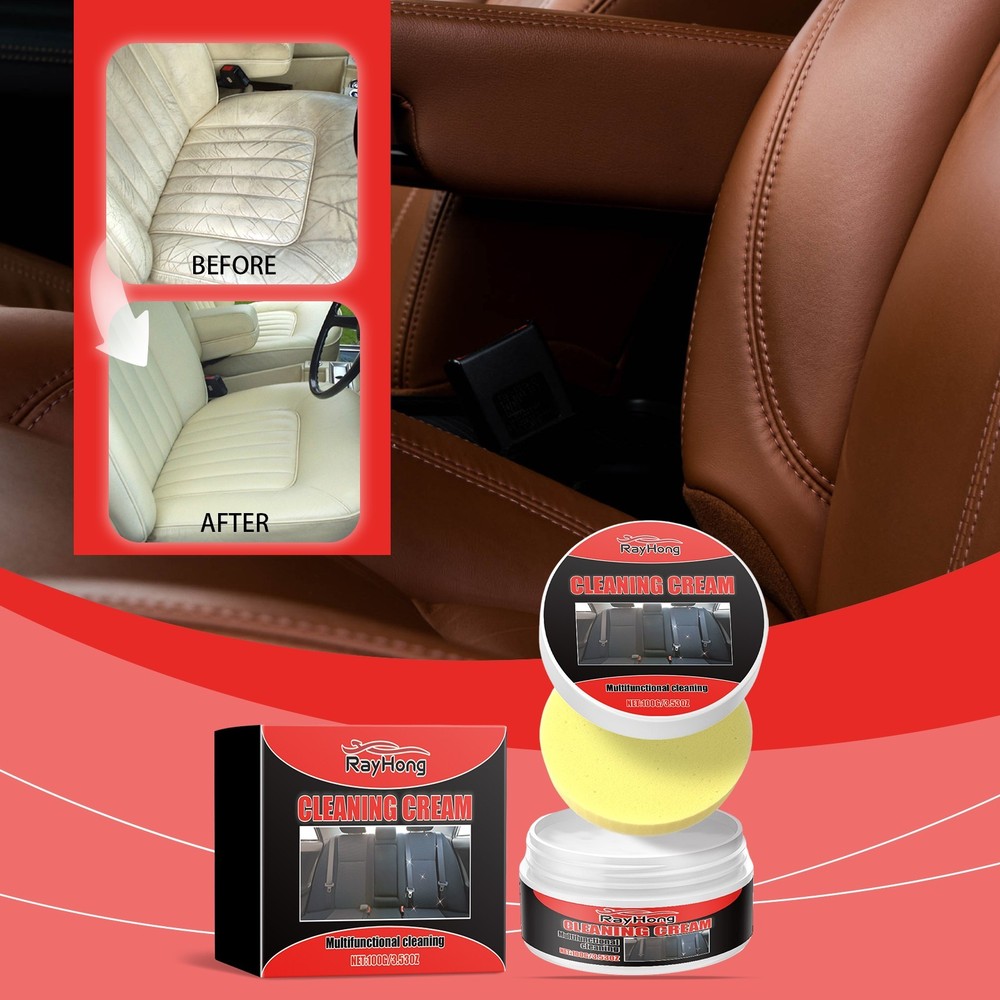 Car interior leather renovation paste