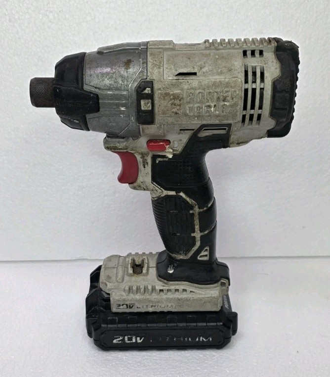 WORKING! Porter Cable PCC641 20V Cordless Impact Driver Tool With Battery