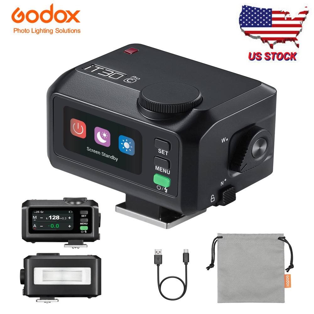 GODOX iT30Pro-C Mini Camera Touchscreen Speedlite 2.4G Wireless Flash for Canon