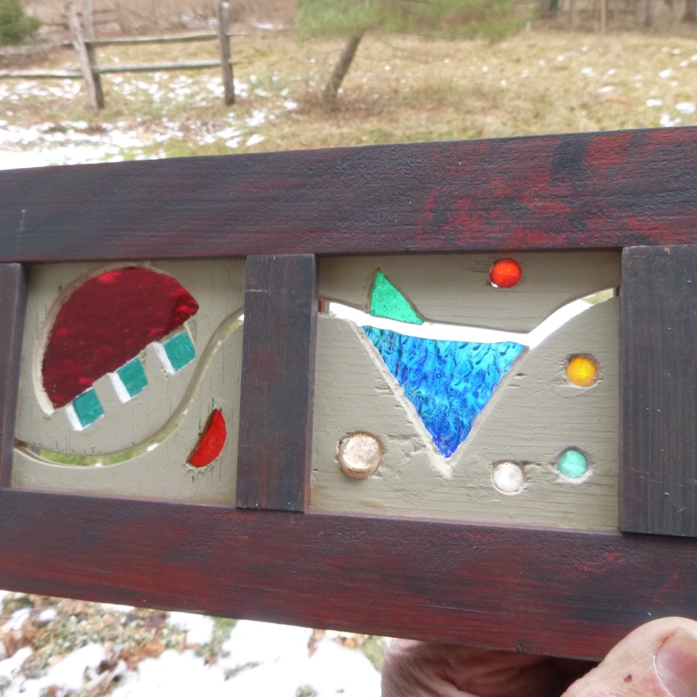 Stained glass panel