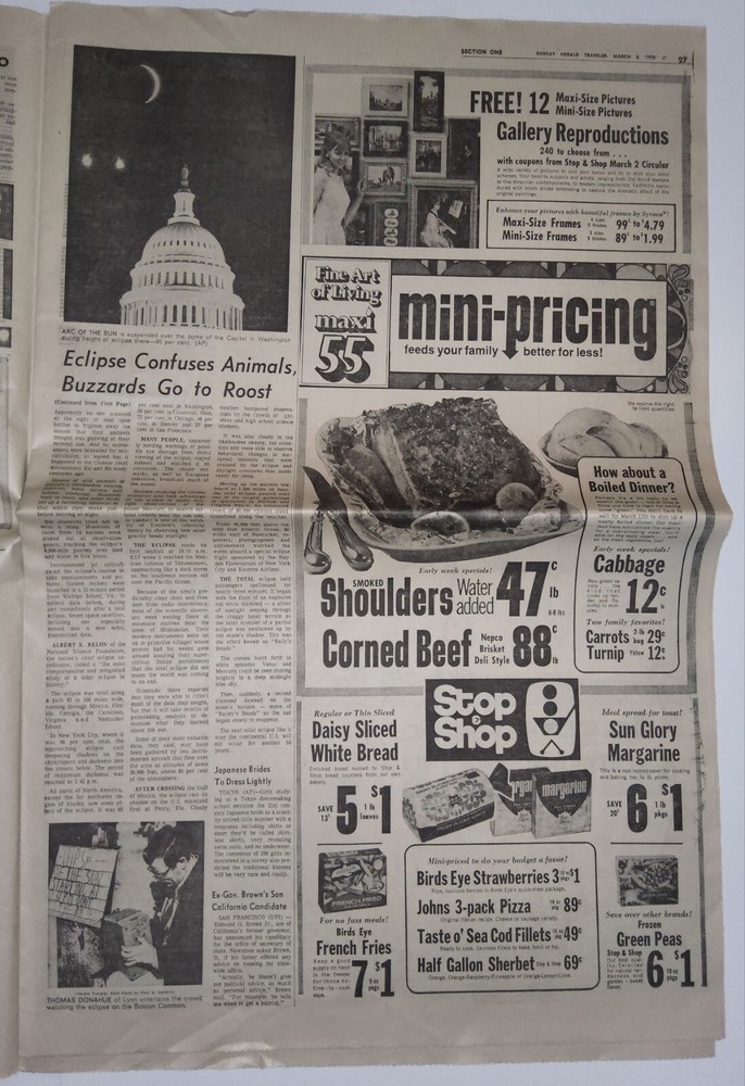 1970-1986 Newspapers: Eclipse, Viking Lands, Space Shuttle Challenger Explodes