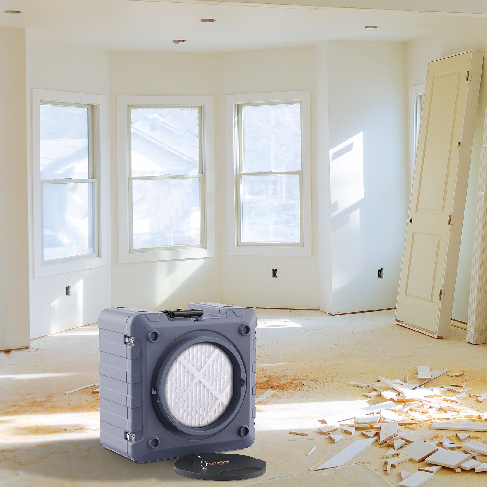 VEVOR Air Scrubber with 3-Stage Filtration Stackable Negative Air Machine 550CFM