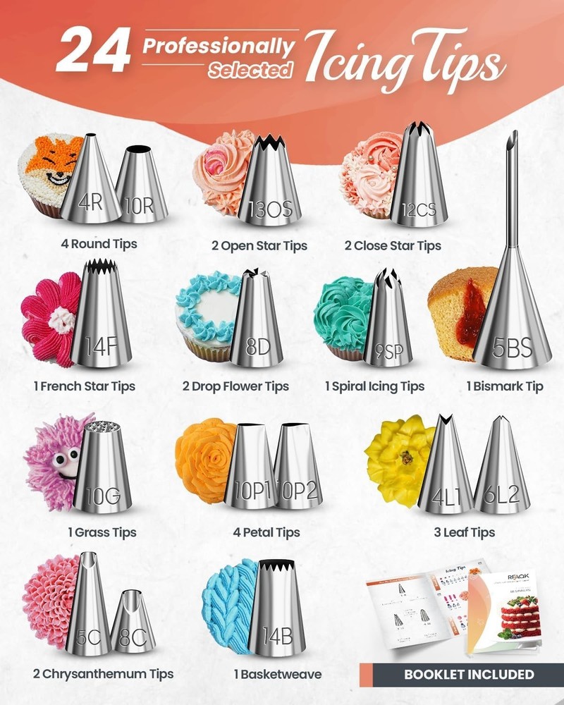 700PCs Cake Decorating Kit W/ Baking Supplies Cake Turntable Decorating