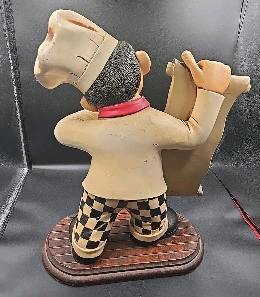 Peter Mook Pastry Cook Menu Display Chalkboard Restaurant Decor 18 inches Tall