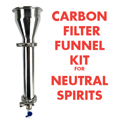 Activated Carbon Filter Kit - Funnel Style Filter Kit for making Neutral Spirits
