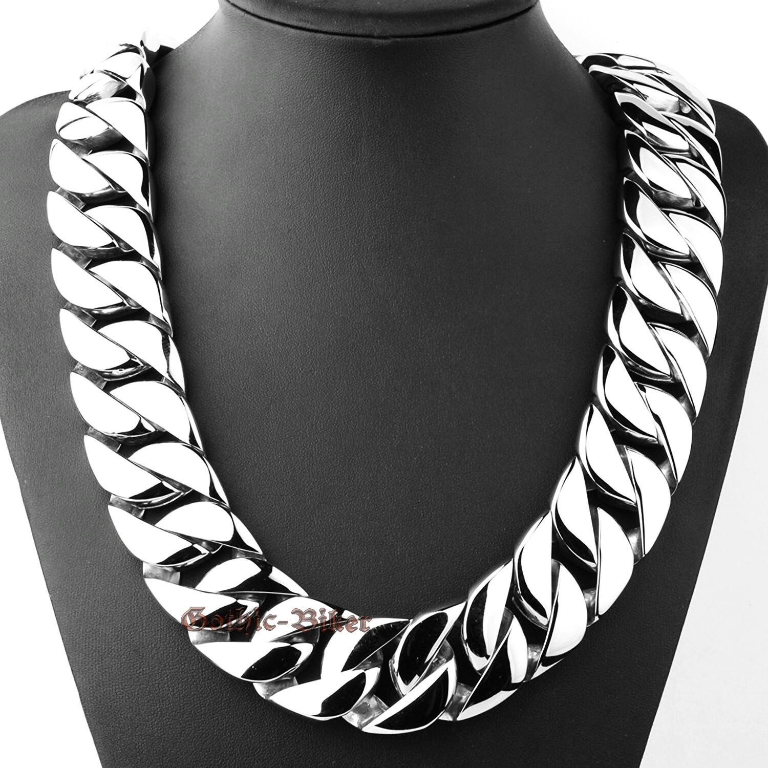 Men's Thick Heavy Chain Stainless Steel Cuban Link Necklace Bracelet 20/24/31mm