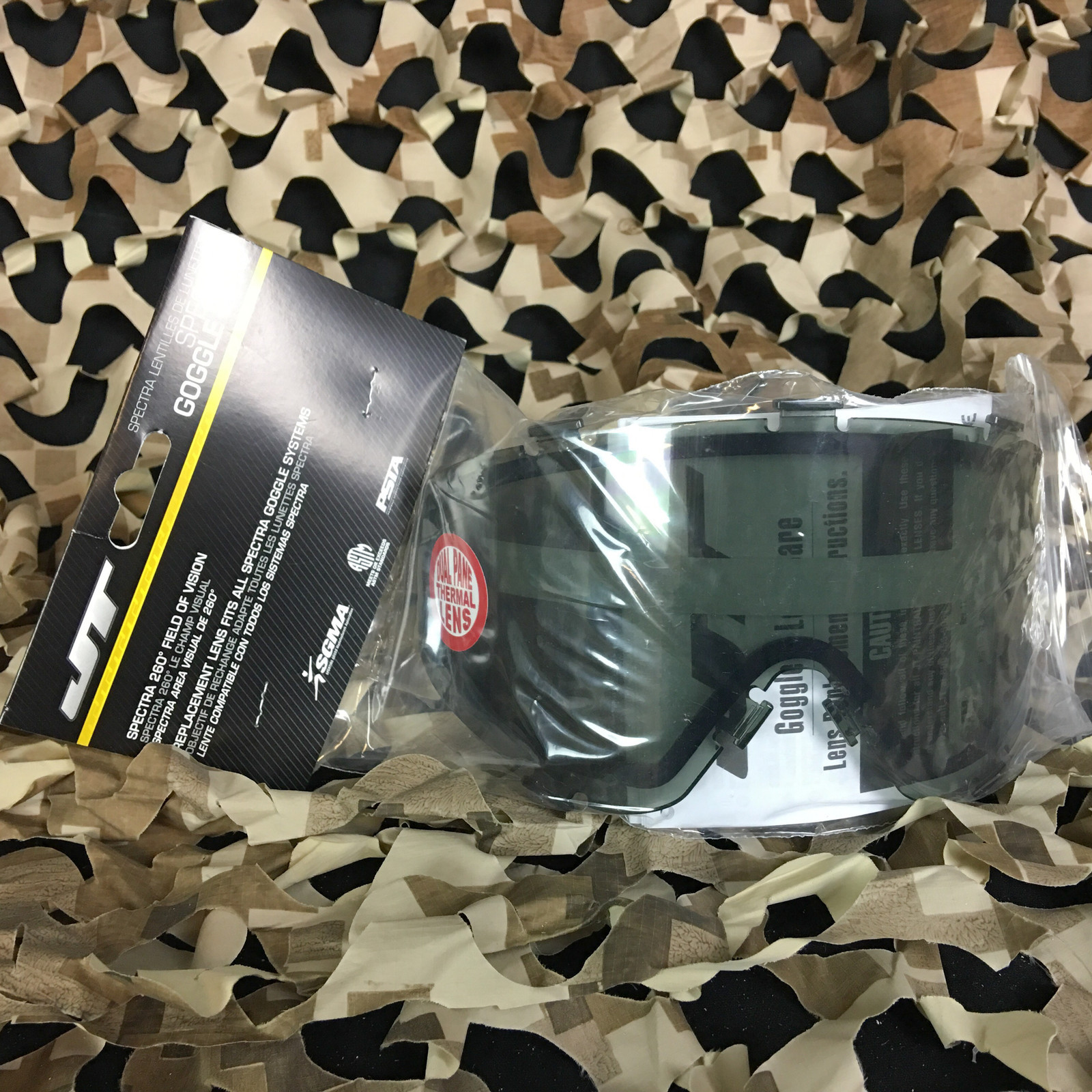 NEW JT Spectra & Flex Paintball Mask Dual Pane Thermal Anti-Fog Lens - Smoke