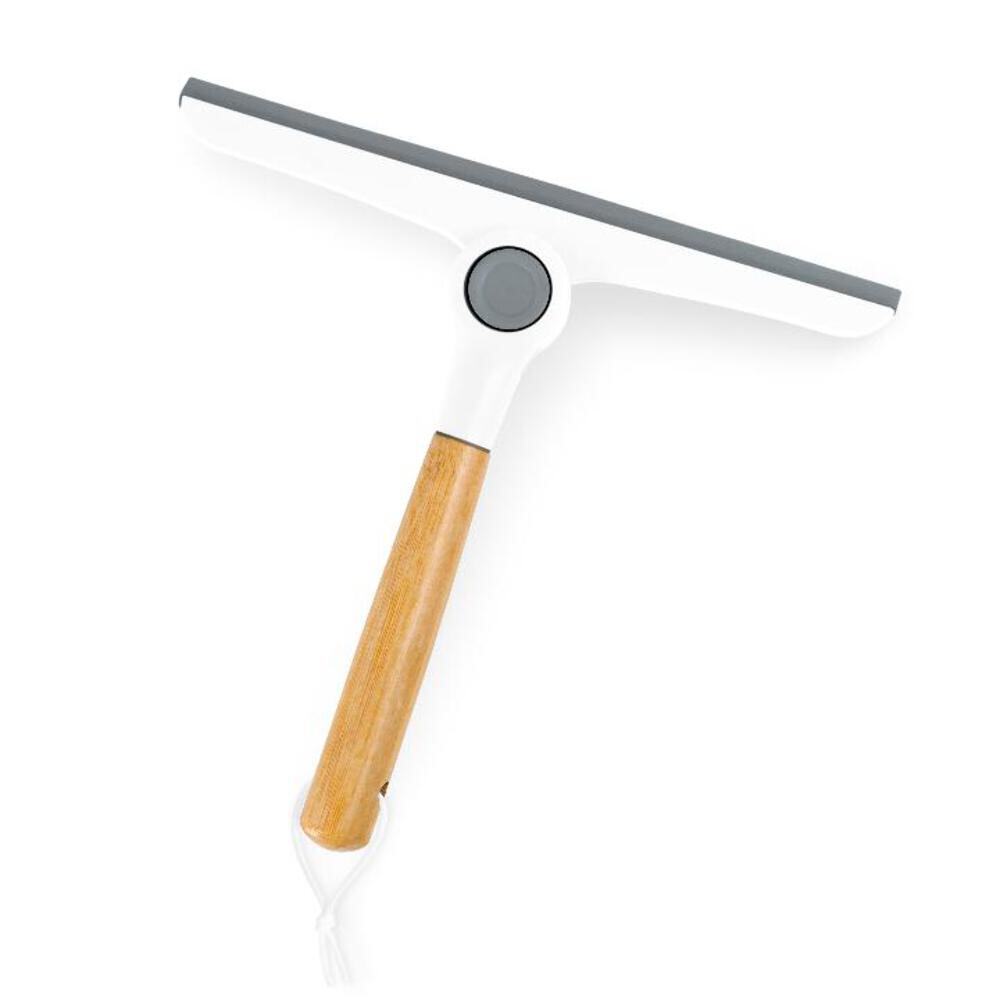 Zadro Multi-Use Folding Squeegee w/ Bamboo Handle & Silicone Hang Loop