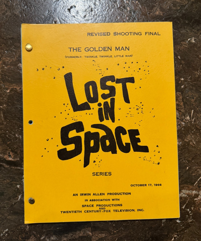 BOB MAY 1966 Lost in Space TV Original Script w/ notes Irwin Allen Sci Fi