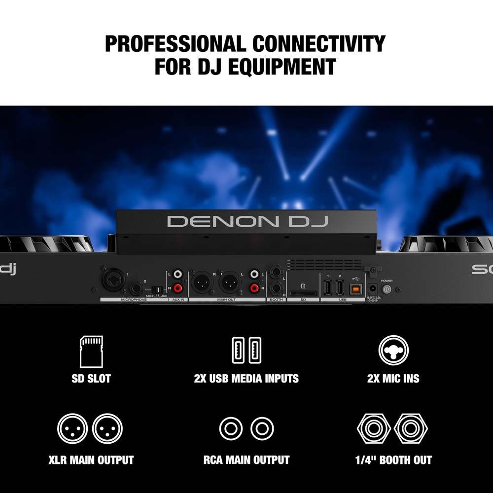 Denon DJ SC LIVE 4 Standalone Controller with Stem Live 4 Black