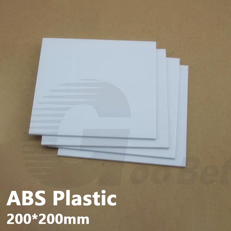 White ABS Plastic Sheet Panel 1/1.5/2/3mm Thick DIY Model Craft 200x200mm Square
