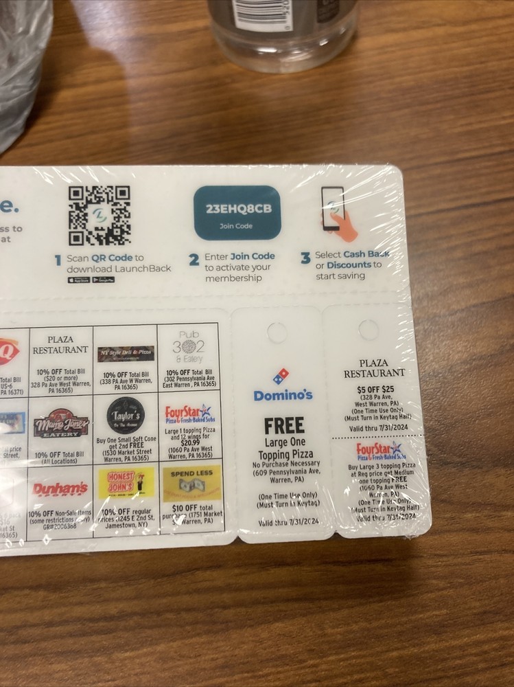 Launch Card For Food