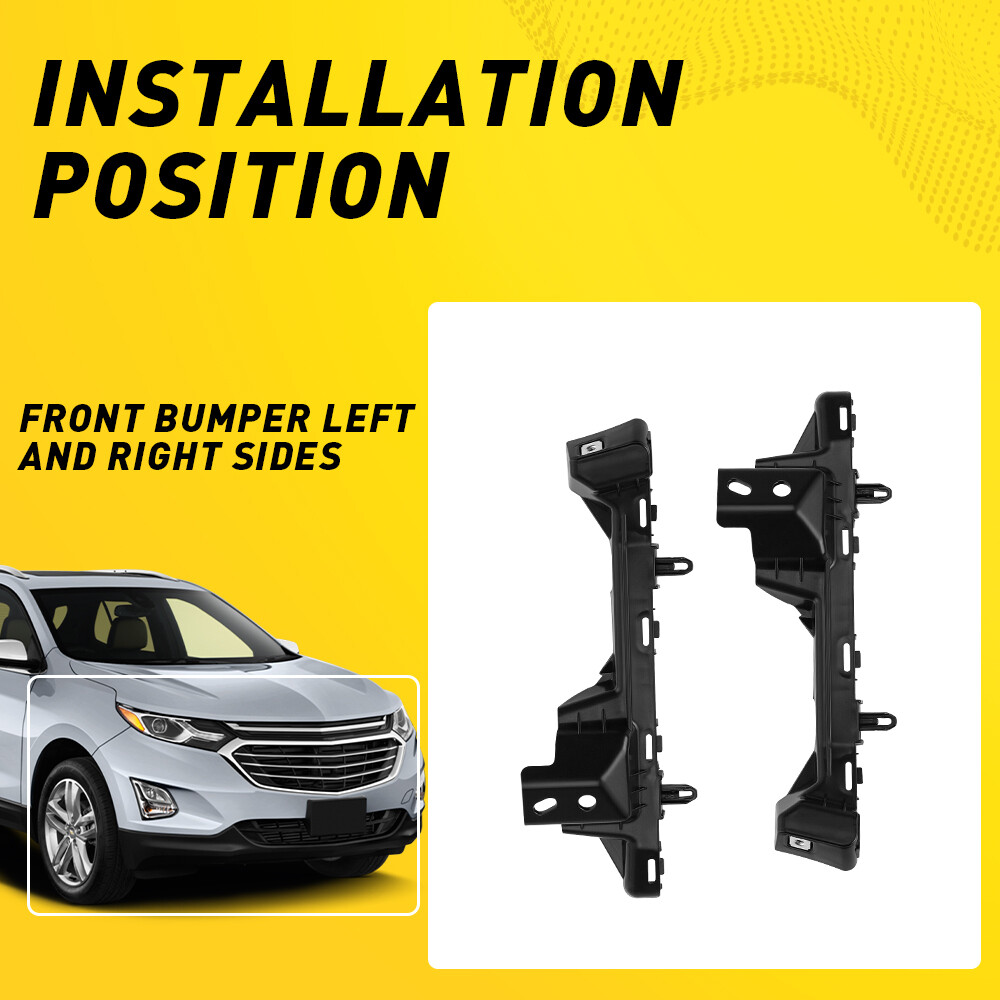 Front Bumper Retainer Brackets Driver Passenger Side For 2018-2022 Chevy Equinox