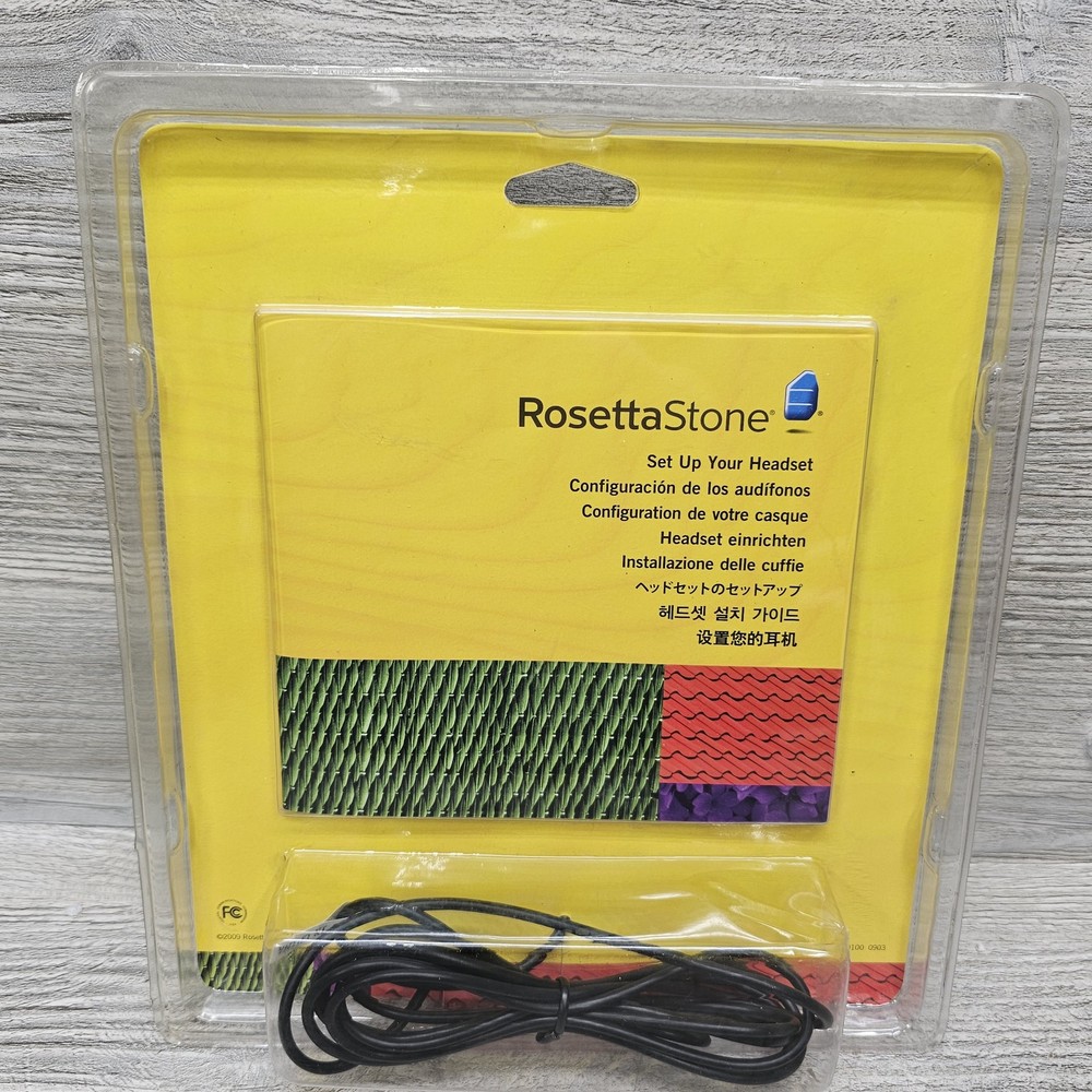 Rosetta Stone USB Headset with Microphone for Language Learning Software