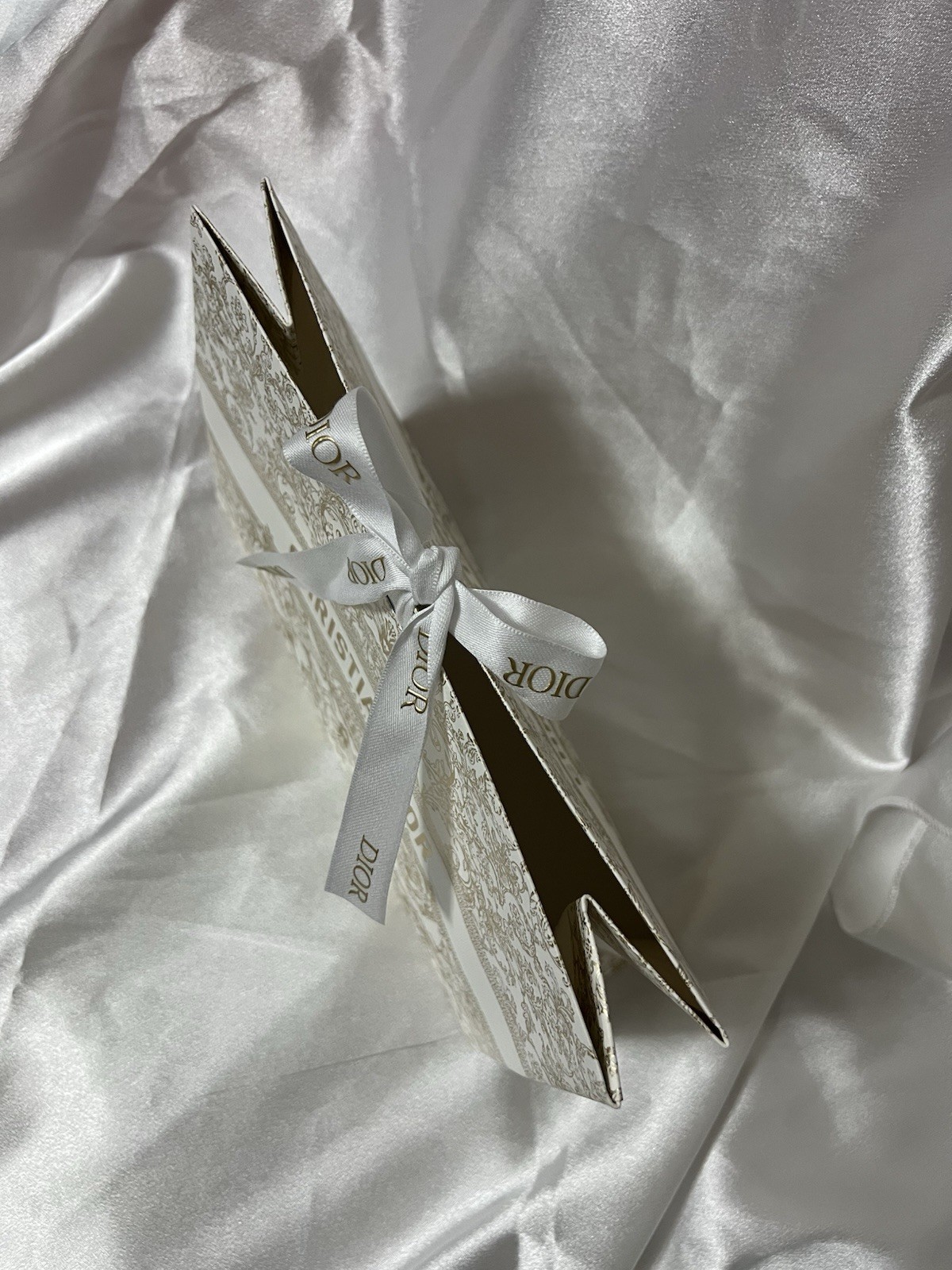 Dior Gift Bag Textured Paper Holiday Limited Edition L 9.5 x H 7 x D 3.5"