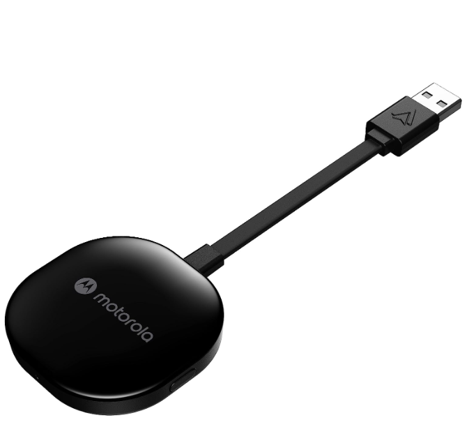 Motorola MA1 Wireless Android Auto Car Direct Plug-in USB Adapter
