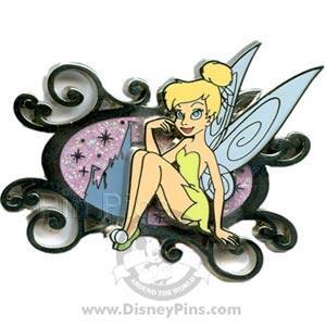 Disney Tinker Bell Sitting in Frame Pin
