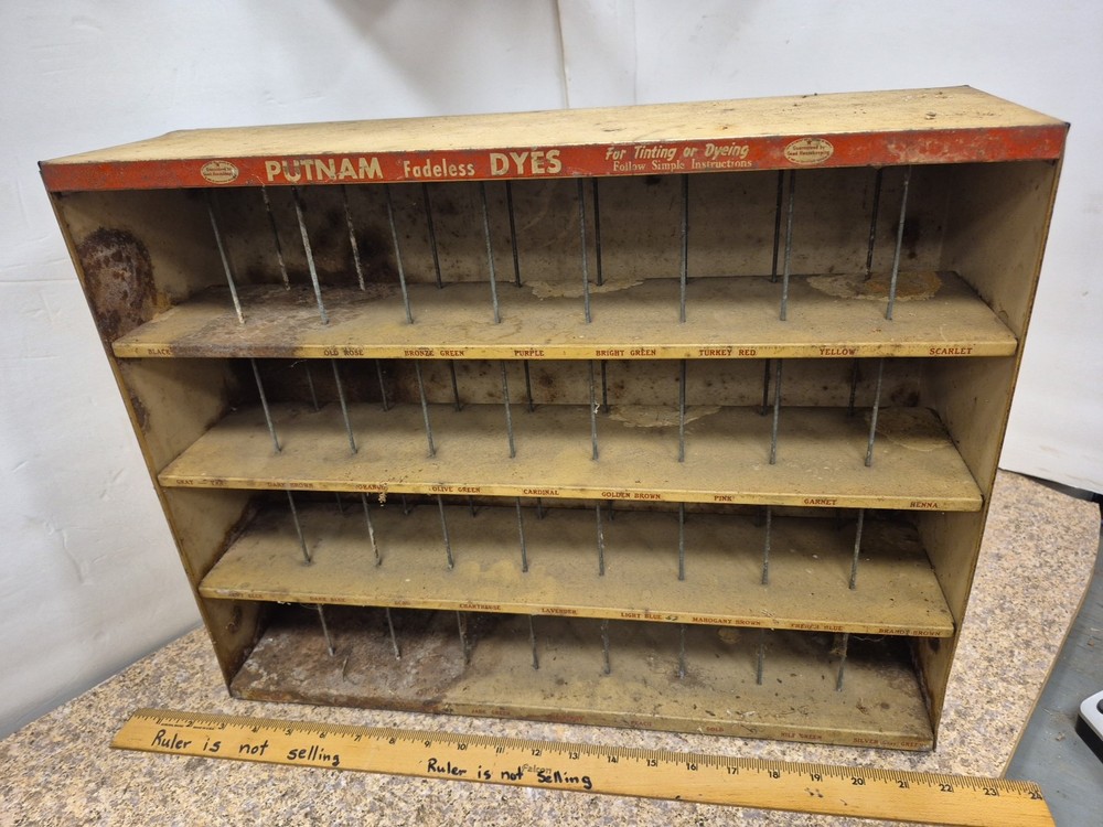 Putnam Fadeless Dyes Display Rack
