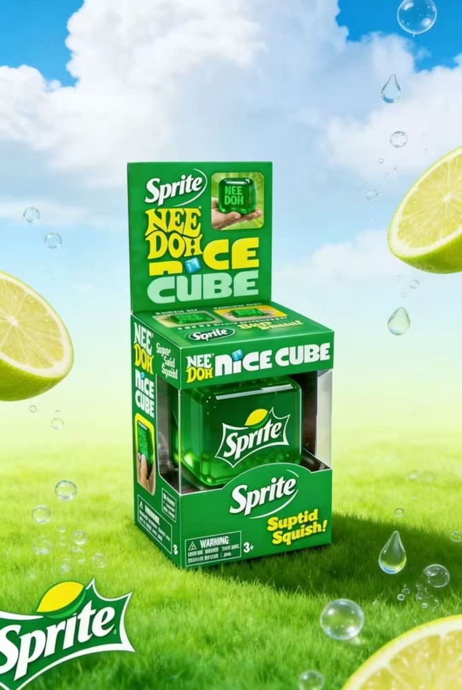 Needoh Limited Edition Sprite Nice Cube Suptid Squish
