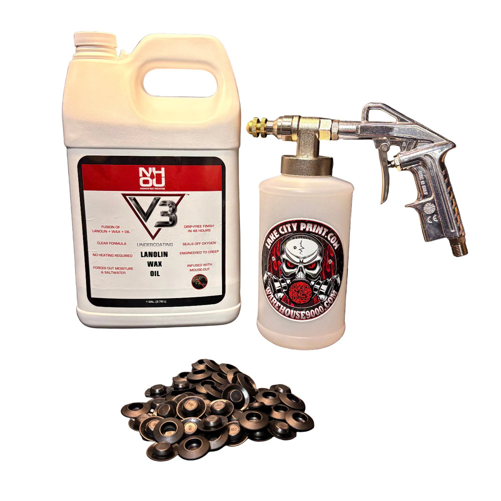 NHOU V3 Clear Pro Undercoating Gun Kit (1 W Quart Bottle)