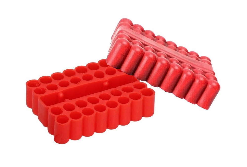 2pc-pack 32-Holes 1/4" Hex Shank Screwdriver Bits Holder Bit Storage Case Deck