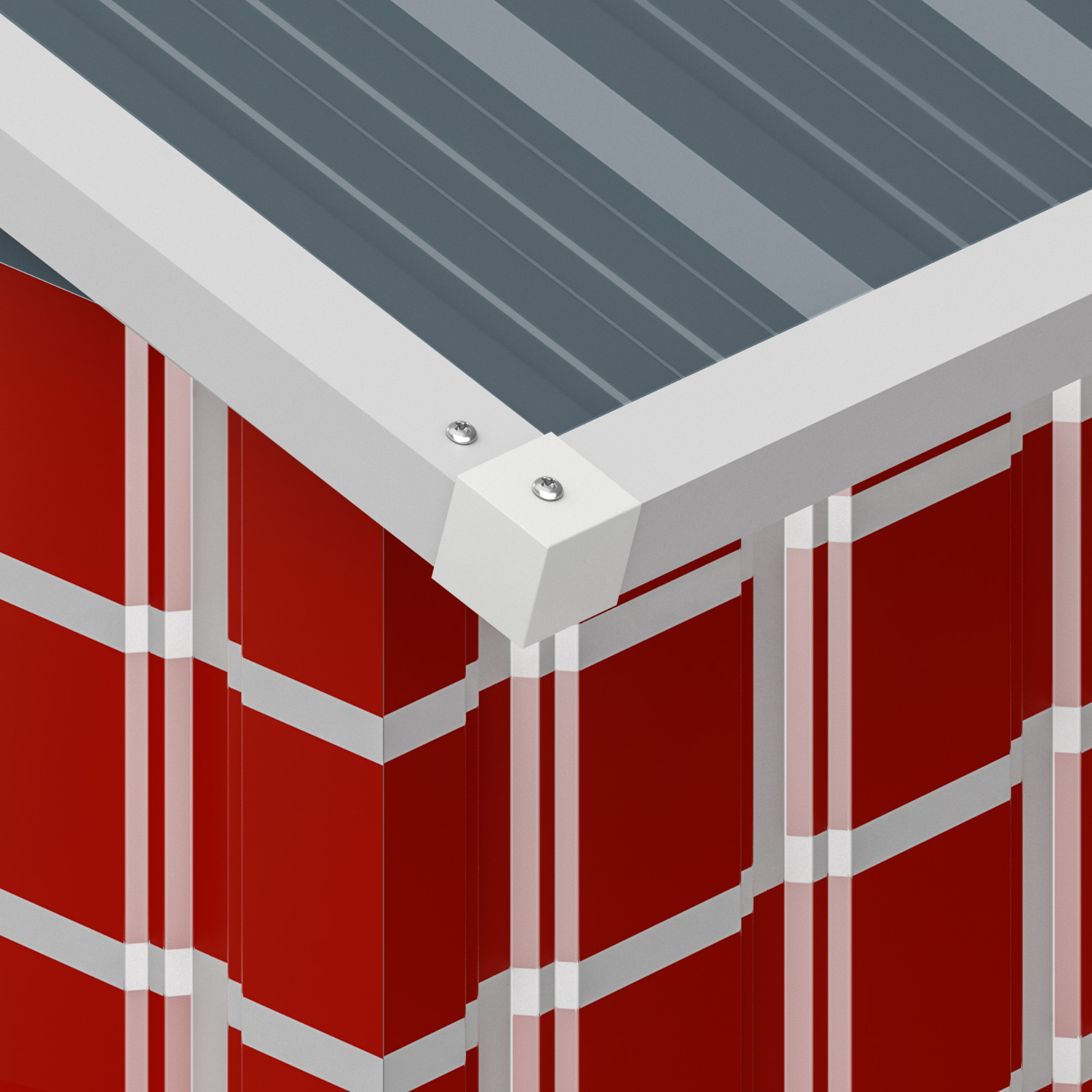 JAXSUNNY 8 x 12Ft Outdoor Storage Shed Steel Tool Shed with Lockable Doors Vents